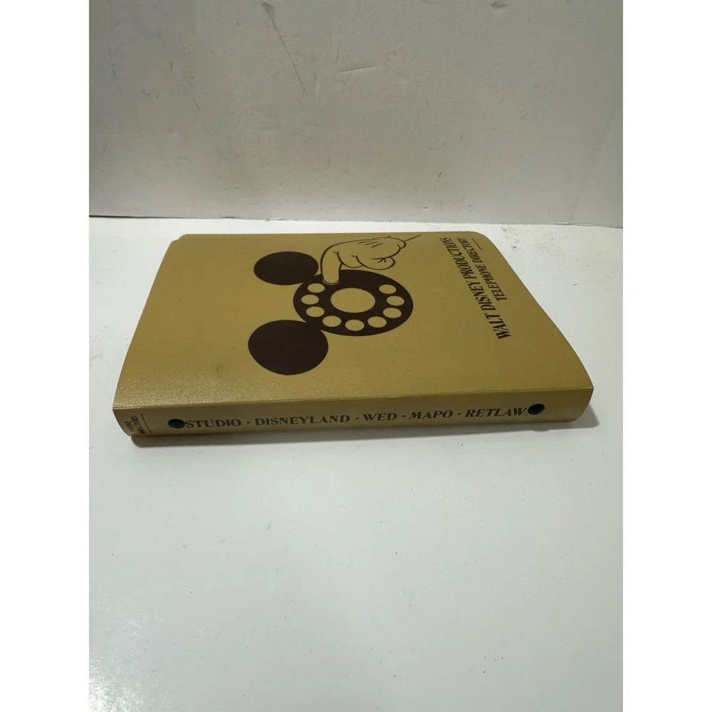 Rare 1982 Walt Disney Productions Executive Employee Telephone‎ Directory Binder